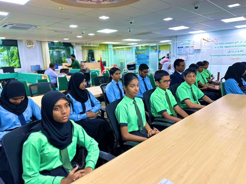 Kalaafaanu School (@kalaafaanu_mv) on Twitter photo Our grade 7 students had a remarkable opportunity to visit and experience the IUM Iqra Hybrid Book Fair 2023 👍
These experiences open new avenues for learning and connection. 💚💚👍
<a href="/rah8121/">Rahma Abdul Rahman</a> <a href="/aisthly/">Aishath Ali</a> <a href="/MoEdumv/">Ministry of Education</a> Our grade 7 students had a remarkable opportunity to visit and experience the IUM Iqra Hybrid Book Fair 2023 👍
These experiences open new avenues for learning and connection. 💚💚👍
<a href="/rah8121/">Rahma Abdul Rahman</a> <a href="/aisthly/">Aishath Ali</a> <a href="/MoEdumv/">Ministry of Education</a>