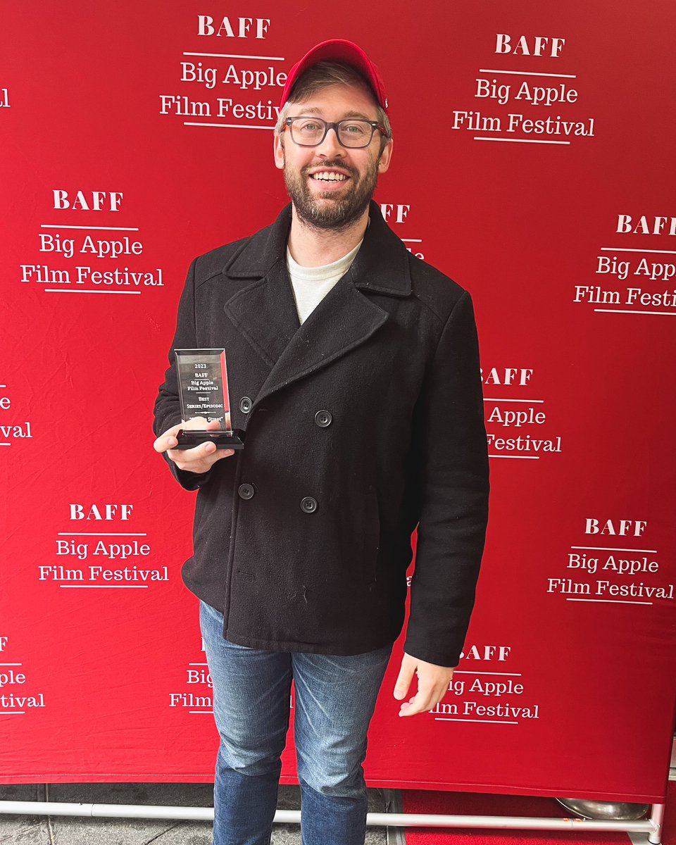 ZackMorrison18's tweet photo. Boomtown! #CanusaStreet took home Best Episodic Series at the 2023 @BigAppleFilm Festival! Huge thank you to Jon and the entire #baff2023 staff for hosting us and for supporting indie filmmakers. It’s great to be back in New York, and I’m stoked for what’s next. #CanusaTour https://t.co/BCdaA1lNkw