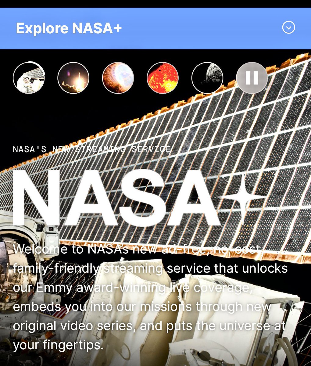 ¡Conéctate a NASA+, es gratis! 
Más ciencia. Más cohetes. Más misiones. Más NASA. Todo en un mismo lugar.
Enlace: plus.nasa.gov

<a href="/nasa_pr/">NASA PR Space Grant Consortium</a>