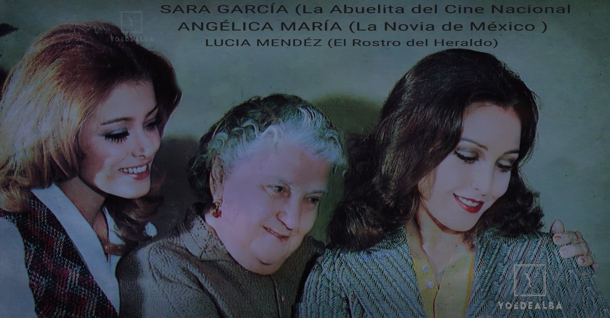 AngelicaMariaIn's tweet photo. #tbt #nostalgia La Legendaria Abuelita de México, Sara Garcia con la Eterna Novia de México y América Angélica Maria , Lucia Mendez El rostro del Heraldo 1974 #fotonovelas https://t.co/r8oOmb3YkM