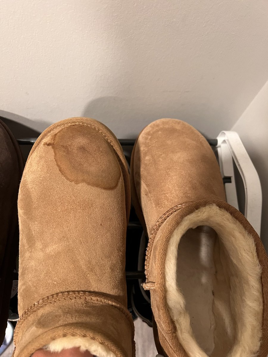 I was so excited. I literally just bought my first pair of <a href="/UGG/">UGG</a> ultra mini’s. Had them not even 3 wks when I accidentally dripped coffee on them. I contacted <a href="/UGG/">UGG</a> support they sell me their cleaner/conditioner. It made it sooo much worse😭😭😭 and now they won’t help me. I’m 💔💔
