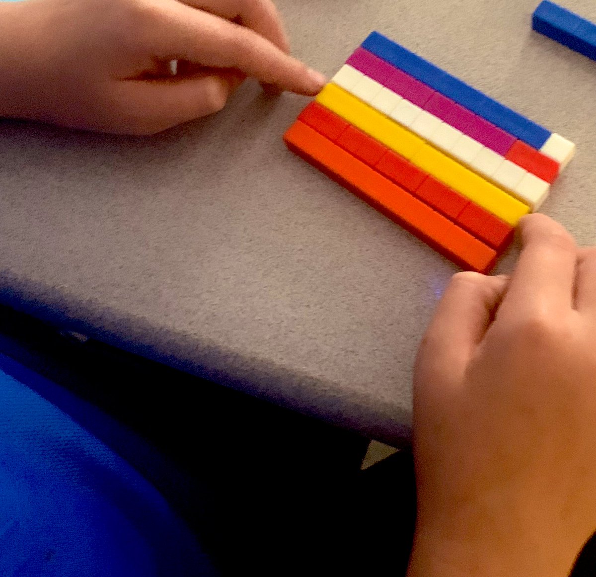 Ms. Richter (@richterj_24) on Twitter photo Learning with our 4/5 and 3/4 students and educators <a href="/MuskokaFallsPS/">Muskoka Falls PS</a> — student voice-“one whole is the same as 4 one fourths!”
“One tenth is represented by a white cube’- “some are equal representations some are not” awesome ⚡️ <a href="/TLDSB/">TLDSB</a> <a href="/CurriculumTldsb/">TLDSBCurriculum</a> Learning with our 4/5 and 3/4 students and educators <a href="/MuskokaFallsPS/">Muskoka Falls PS</a> — student voice-“one whole is the same as 4 one fourths!”
“One tenth is represented by a white cube’- “some are equal representations some are not” awesome ⚡️ <a href="/TLDSB/">TLDSB</a> <a href="/CurriculumTldsb/">TLDSBCurriculum</a>