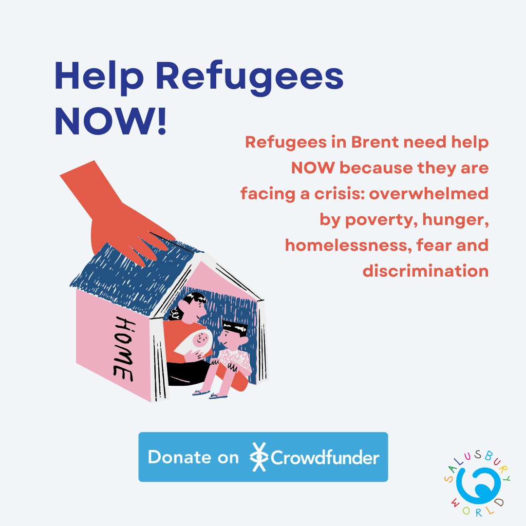 We have less than a month to reach our target of £60,000 on our 'Help Refugees NOW' #Crowdfunder campaign.

Whatever you’re able to give, every pound will make a big difference to a refugee in crisis!

Donate now: bit.ly/3tUYua3

<a href="/CrowdfunderUK/">Crowdfunder UK</a> #TogetherWithRefugees