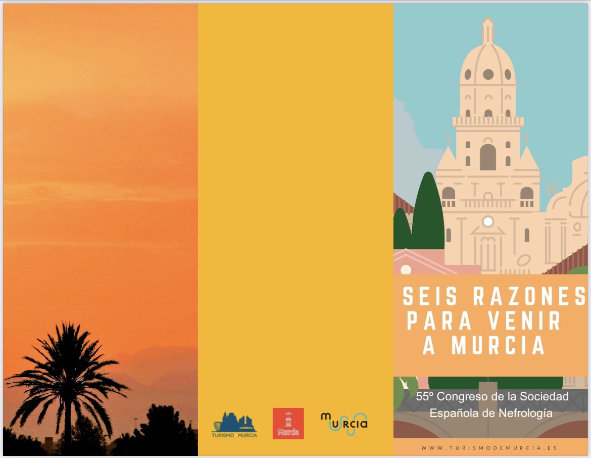 SOMUNEorg's tweet photo. 📣 #Murcia se postula como posible sede del Congreso Nacional de la Sociedad Española de Nefrología en 2025 📅 

📝Aquí te dejamos 6 razones por las que necesitas conocer nuestra ciudad, ¿te vienes? 🍋

#CongresoSEN2025 #Nefrologia #Murcia https://t.co/9Al5GWYIEn