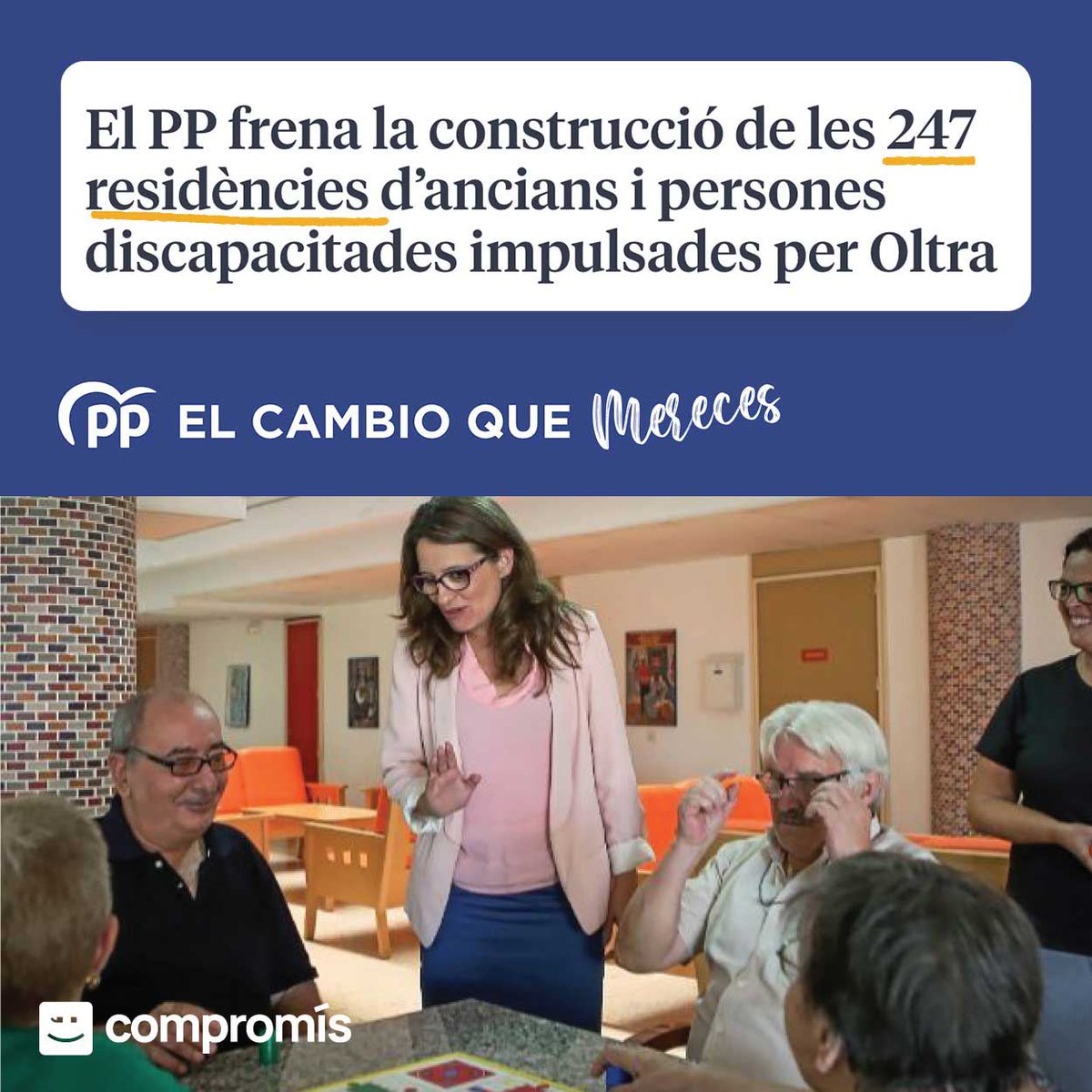 El PP vol esborrar tot el treball que ha fet <a href="/monicaoltra/">Mónica Oltra Jarque</a> per qui més ho necessita, encara que això supose empitjorar la vida dels més vulnerables.

📰 elperiodicomediterraneo.com/sociedad/2023/…