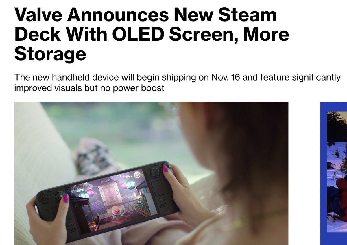 Valve upgrades the Steam Deck with OLED screen