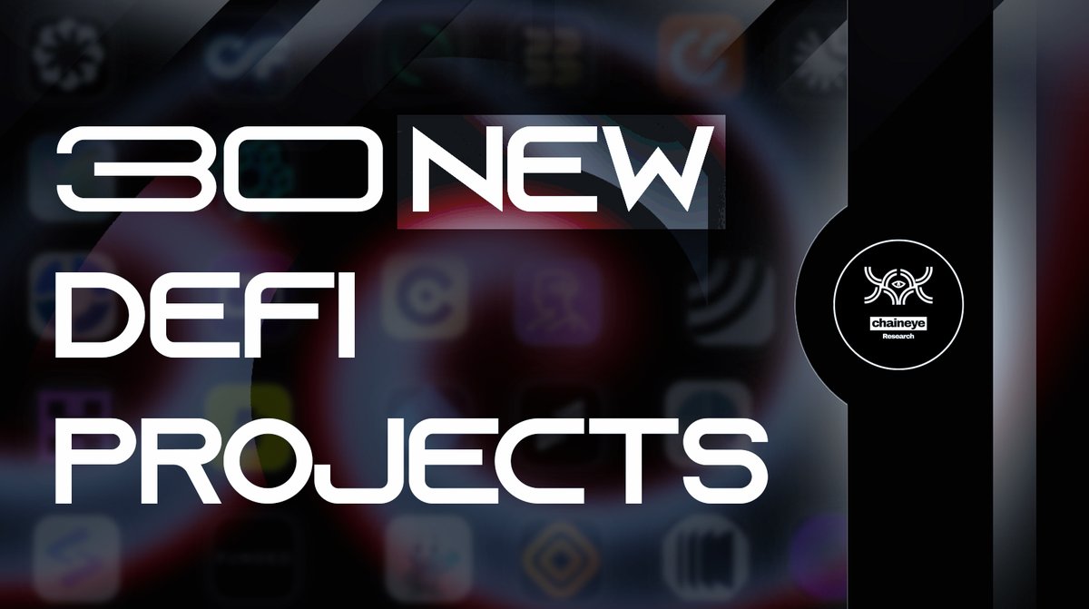 30 NEW early-stage DeFi projects👀

a mega 🧵👇