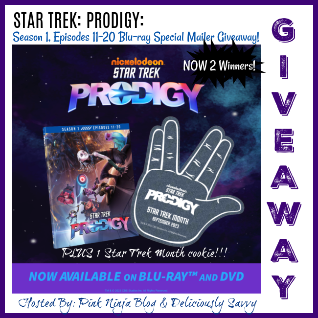 PinkNinjaBlogg's tweet image. 🚀 GIVEAWAY ALERT 🚀

Enter To #WIN The STAR TREK: PRODIGY: Season 1, Episodes 11-20 Blu-ray Special Mailer #Giveaway! (2 Winners ~ Ends 11/11)  #2023SMGNFallGiftGuide 🍁

Enter the #GIVEAWAY &amp;amp; Good Luck 👉 pinkninjablog.com/star-trek-prod…