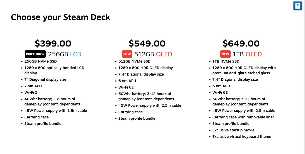 Steam Deck OLED is now available! The prices start at $549