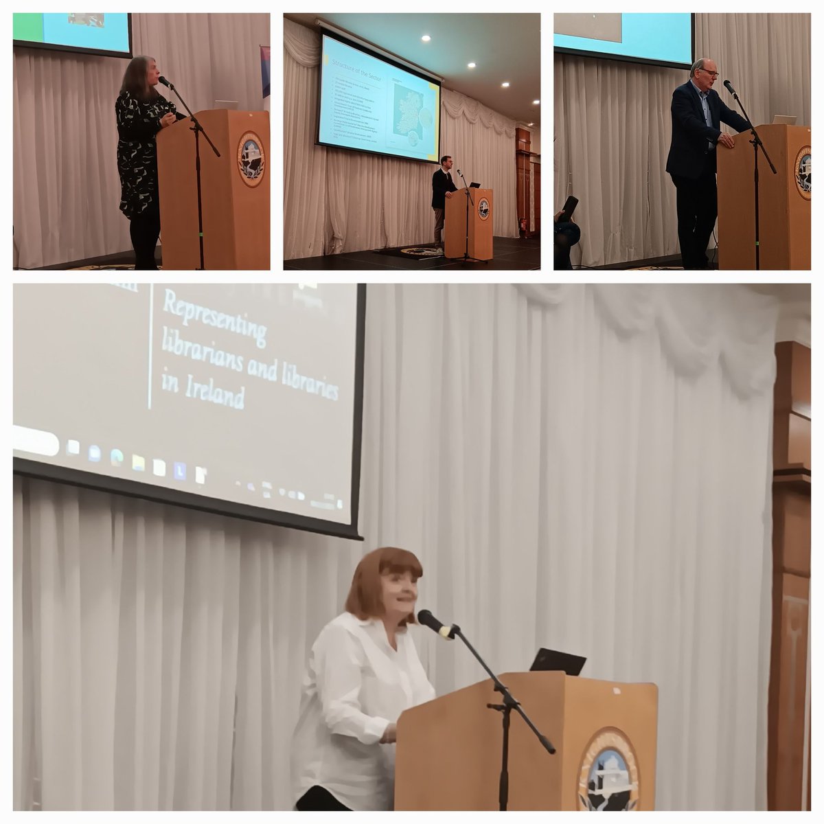 Great day @LAIonline public libraries conference in Trim. Enlightening talks from @tzu_ham @LibrariesIre @CatherineGalla1 @DLR_Libraries Emer O'Brien @corkcolibrary Damien Brady @LimerickLibrary Loads of inspiration and sheer magic from @LaureatenanOg Patricia Forde #LAIPLC2023