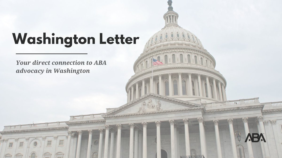 DYK the ABA Governmental Affairs Office publishes a monthly newsletter with updates from Capitol Hill, events around the ABA, and more? Subscribe here today: ambar.org/wsl4t3kc