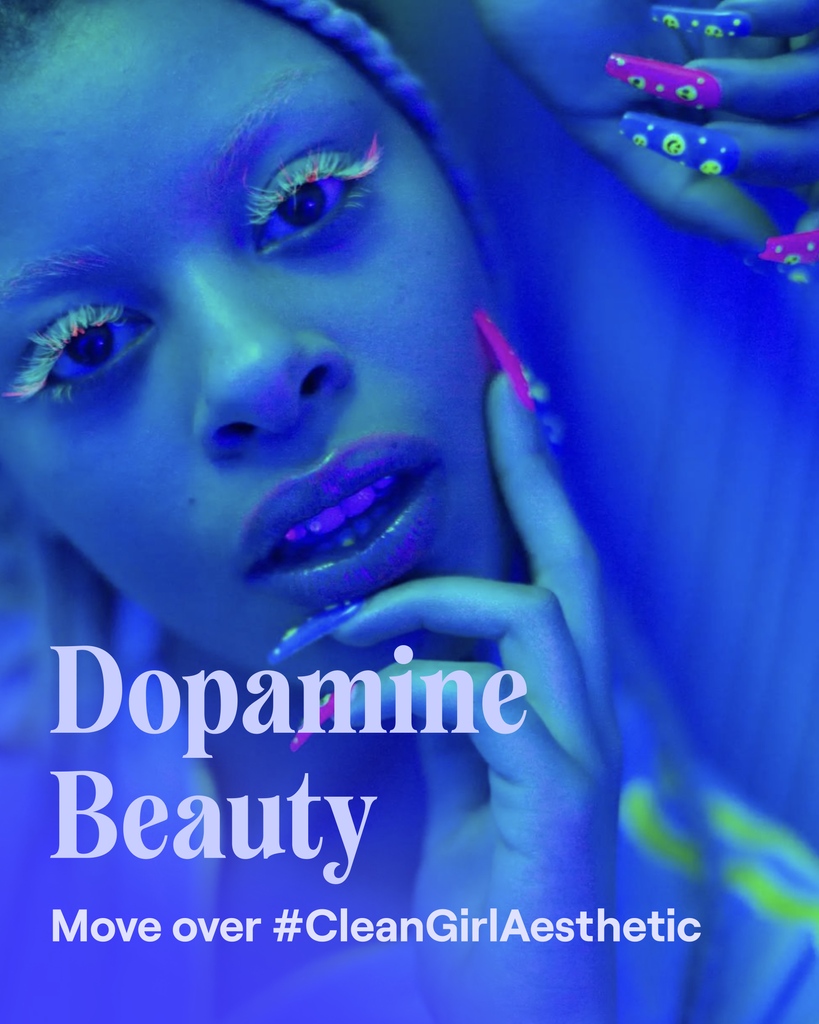heyfresha's tweet image. Get to know the most colourful trend from our newly-launched trend report: Dopamine Beauty 🎨  Much like dopamine dressing, this version is all about taking a feel-good approach to your self-care routine. 

#Fresha #WGSN #TrendReport #BeautyTrends #WellnessTrends