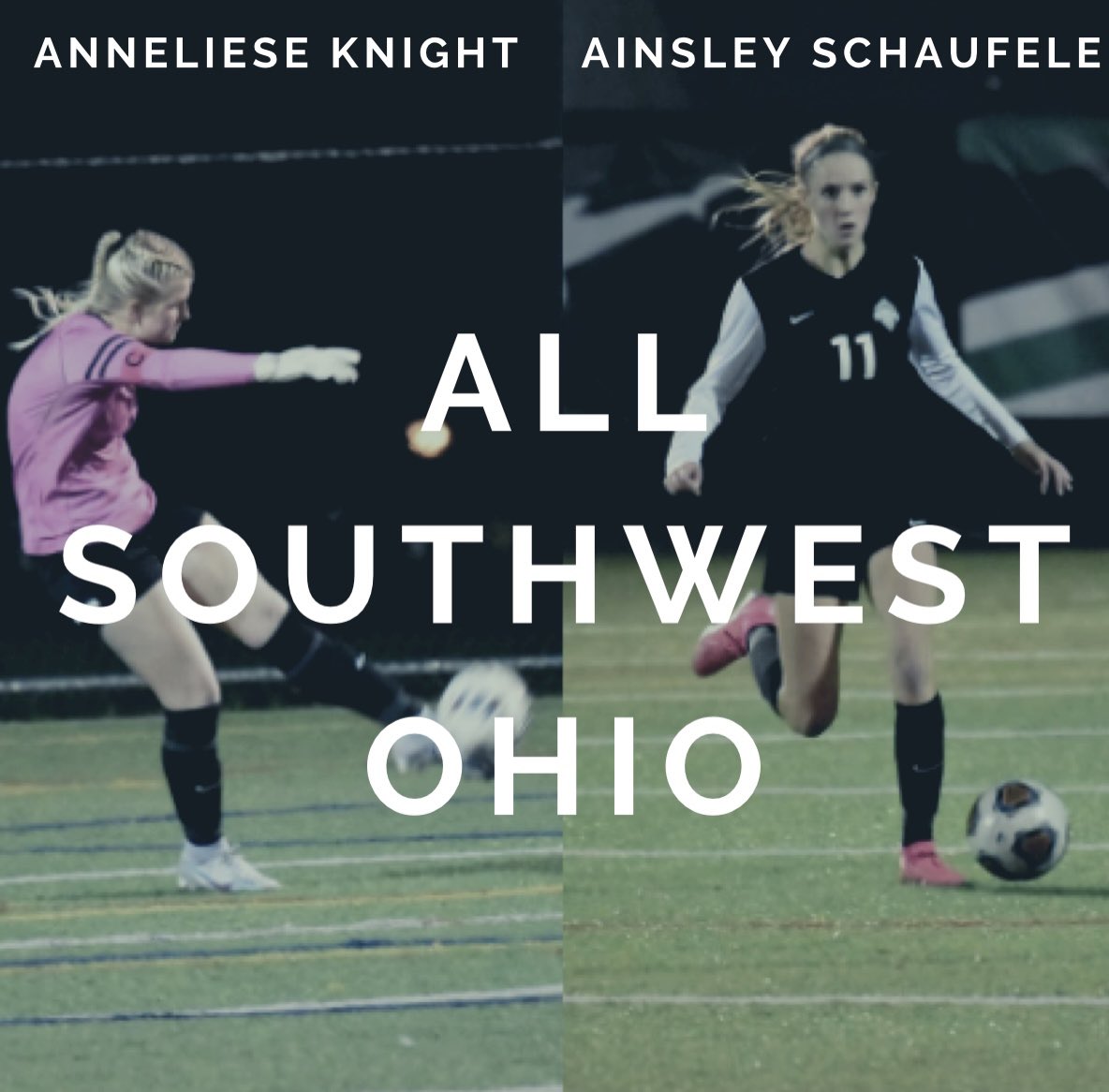 Two of our defensive anchors have earned city recognition! Congratulations to Anneliese Knight (JR) and Ainsley Schaufele (SR) on earning All Southwest Ohio honors. Calm and composed leaders on and off the field!