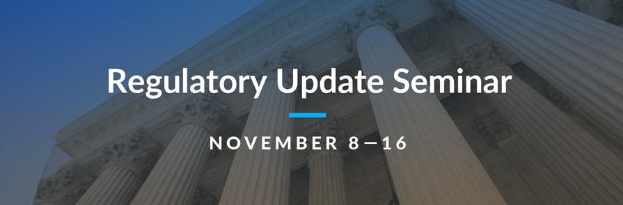 The 2023 Regulatory Seminar heads to Northern California next week! Catch us in Sacramento on Nov. 15 or in Oakland on Nov. 16! Prepare yourself for the next wave or changes. Register now!

ow.ly/MP7H50Q3cuB