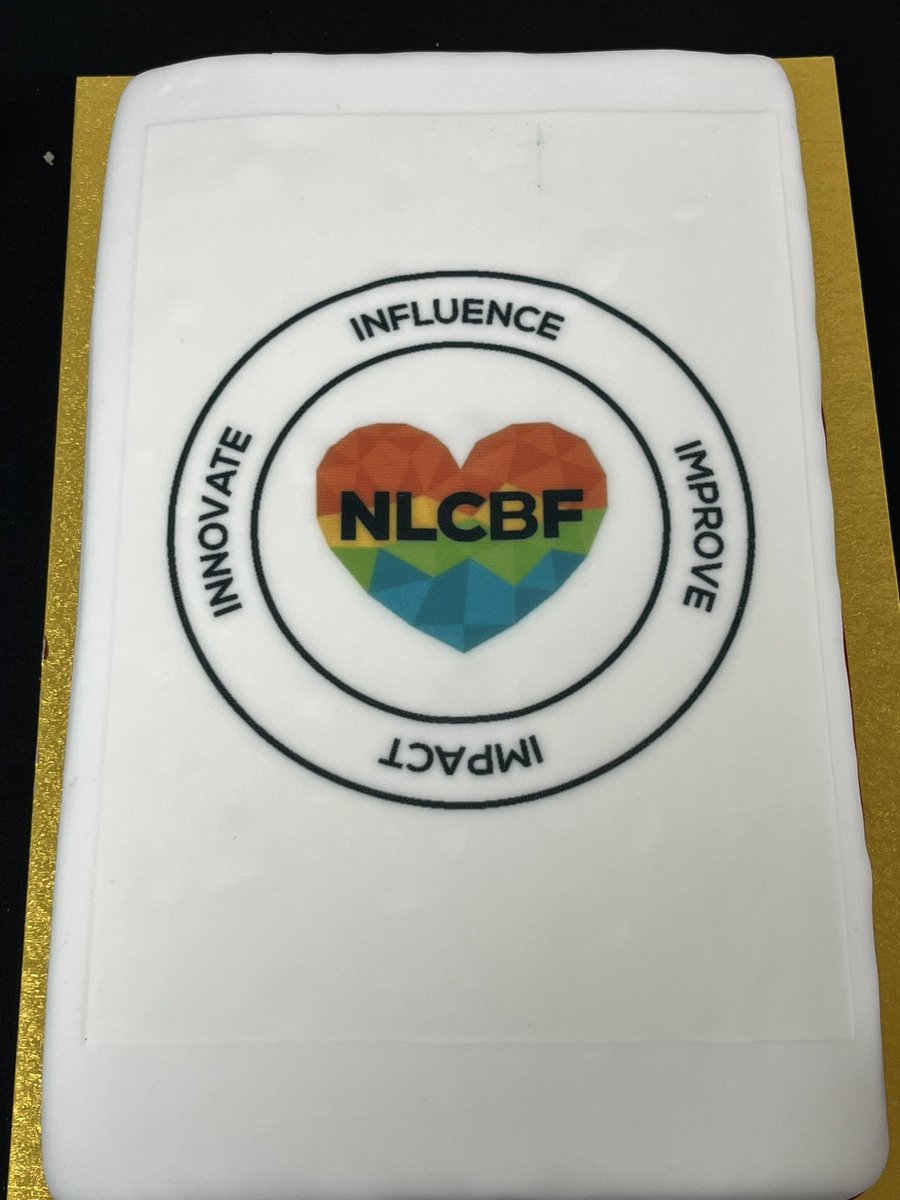 Thanks to the lovely Lynn for cutting me this bit of @nlcbf 20th birthday cake - what a treat … the birthday celebrations continue…