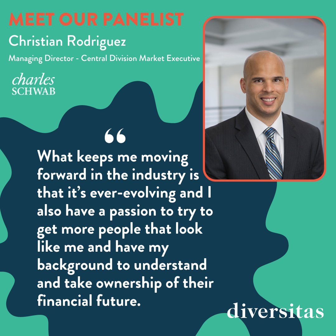 Christian Rodriguez is the <a href="/CharlesSchwab/">Charles Schwab Corp</a> Managing Director and Central Division Market Executive, and an unwavering advocate for #DEI in #financialservices. Sign up for our Forum on November 13 and read this Q&amp;A to learn more about Christian:  loom.ly/xd_JG60