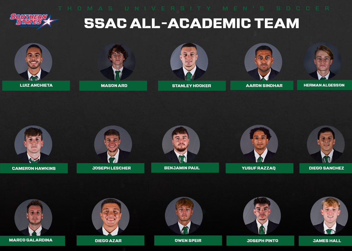 Congratulations to each of our athletes who made this year's @SSACsports All-Academic team, which marks the first group in our new conference journey to receive the honor!