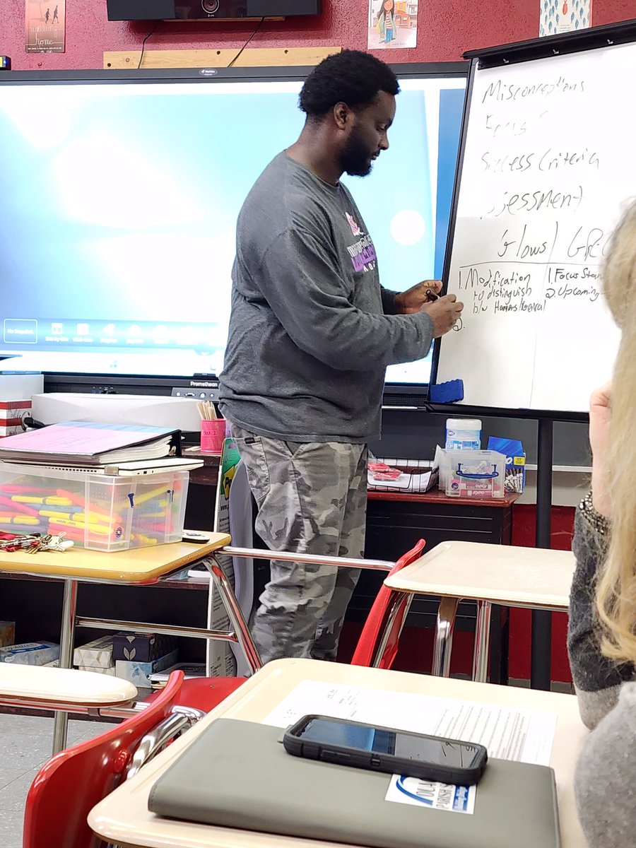 RVariest's tweet image. Meaningful planning with students in mind using high-quality instructional materials supports student and teacher growth at Ouachita Jr. High @NIETteach @TheresaHamiton @intrepid898