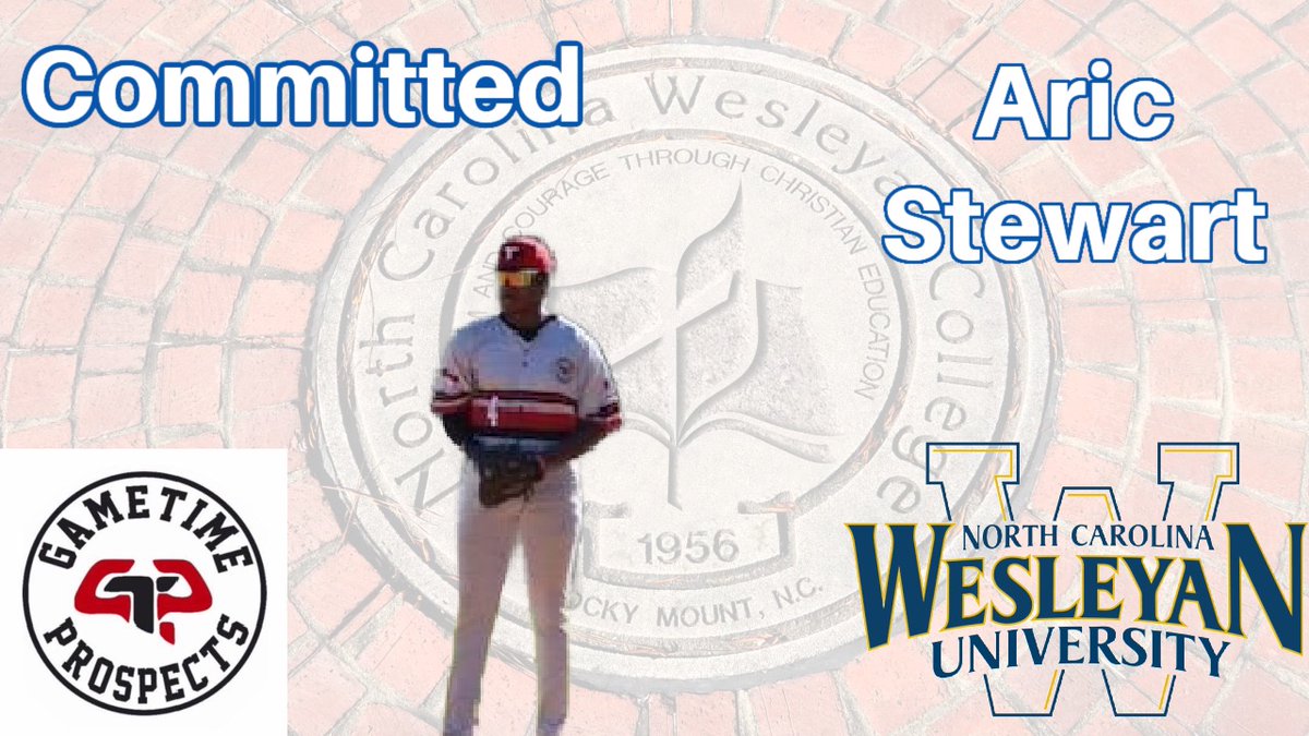 Congratulations to Gametime Prospects player Aric Stewart  (CIF) class of 2024 from Carrboro High school on his commitment to NC Wesleyan University.  We wish you the best in furthering your baseball and academic career.