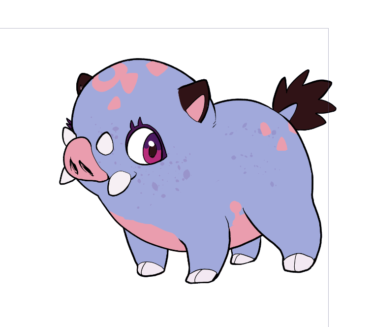 HunterMComics's tweet photo. the pig's colors are finally done..... https://t.co/PdaEPbS69L