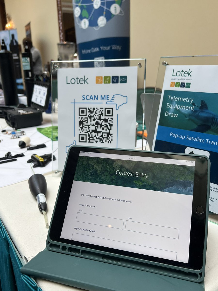 Drop by Lotek booth at the #GCFI76 in Nassau, Bahamas 🇧🇸 for a chance to win a PSAT (pop-up satellite archival tag). We are here until Friday Nov 10th! 🌴 @LotekWireless @gcfi_fisheries 

#GCFI76 #lotektelemetry #fishtelemetry