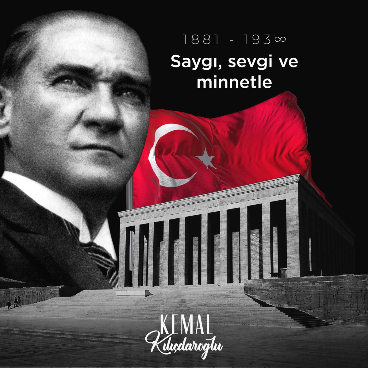Bize, demokrasiye giden en güzel yol olan Cumhuriyet’i ve iki büyük eserinden biri saydığı Cumhuriyet Halk Partimizi miras bırakan Büyük Önderimiz Gazi Mustafa Kemal Atatürk’ü, vefatının 85. yıl dönümünde saygı, sevgi ve minnetle anıyorum.

Bugün yaşanan hukuksuzluklar, kimi