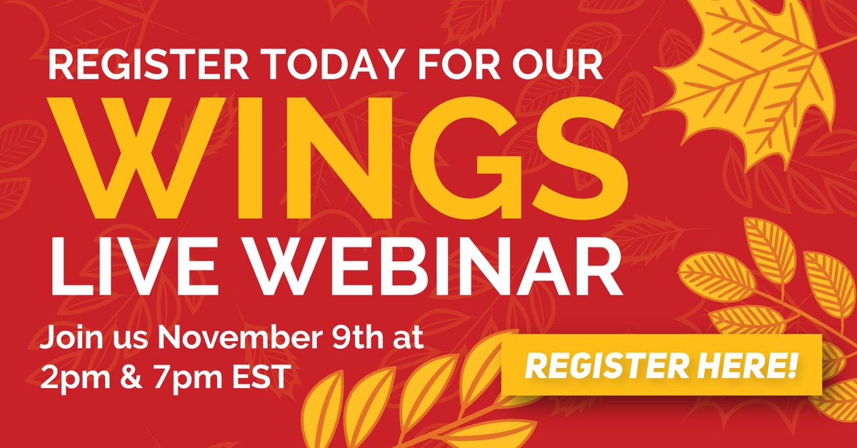 We’re thankful for our travel agents this Thanksgiving! To pay them back, we’re giving the gift of WINGS Webinars TODAY at 2 pm and 7 pm EST!

Register here: attendee.gotowebinar.com/rt/13514013783…

#SkyBird #SkyBirdTravel #WINGS #travelwebinar #travelagentresource #travelagentlife