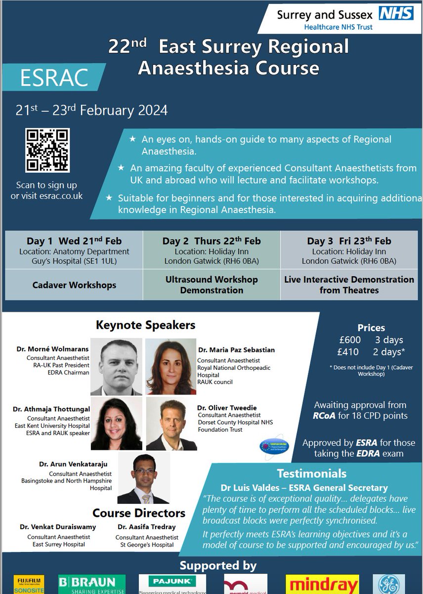 East Surrey Regional (@eastsurreyra) on Twitter photo East Surrey Regional Anaesthesia Course 21-23rd Feb 24! #ESRAC2024 #RegionalAnaesthesia Thank you <a href="/ESRA_Society/">ESRA | European Society of Regional Anaesthesia</a> <a href="/RegionalAnaesUK/">RA-UK</a> <a href="/docmorne/">Morné Wolmarans</a> <a href="/KiJinnChin/">Ki Jinn Chin</a> <a href="/mariapsebastian/">Mariapaz Sebastian</a> <a href="/MadanNarayanan/">MadanKumar Narayanan</a> <a href="/ATredray/">Aasifa Tredray</a> <a href="/ParrasTeresa/">Teresa Parras</a> <a href="/drvenkatd/">Venkatesan Duraiswamy</a> <a href="/DavidBstl/">David</a> <a href="/ashwani_doc/">Ashwani Gupta</a> <a href="/docbaskar/">Baskar Manickam</a> Registration open soon East Surrey Regional Anaesthesia Course 21-23rd Feb 24! #ESRAC2024 #RegionalAnaesthesia Thank you <a href="/ESRA_Society/">ESRA | European Society of Regional Anaesthesia</a> <a href="/RegionalAnaesUK/">RA-UK</a> <a href="/docmorne/">Morné Wolmarans</a> <a href="/KiJinnChin/">Ki Jinn Chin</a> <a href="/mariapsebastian/">Mariapaz Sebastian</a> <a href="/MadanNarayanan/">MadanKumar Narayanan</a> <a href="/ATredray/">Aasifa Tredray</a> <a href="/ParrasTeresa/">Teresa Parras</a> <a href="/drvenkatd/">Venkatesan Duraiswamy</a> <a href="/DavidBstl/">David</a> <a href="/ashwani_doc/">Ashwani Gupta</a> <a href="/docbaskar/">Baskar Manickam</a> Registration open soon