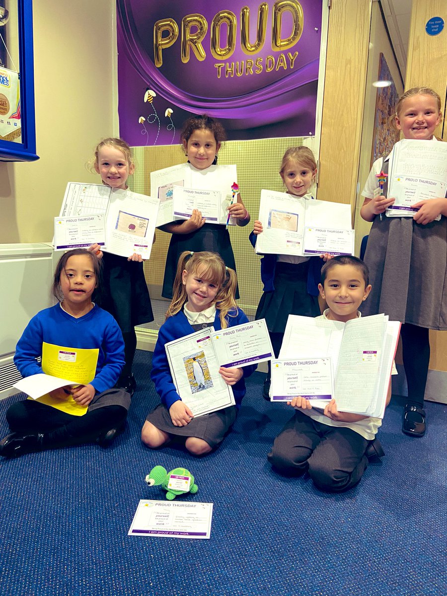 Look at our Proud Pupils 🌟 Lots of super learning across many subjects! We had Tiny from Class 4 @WhiteRoseMaths joining us for Proud this week!