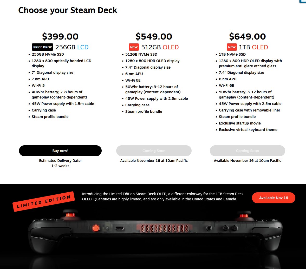 This is what the Steam Store looks like on the Steam Deck