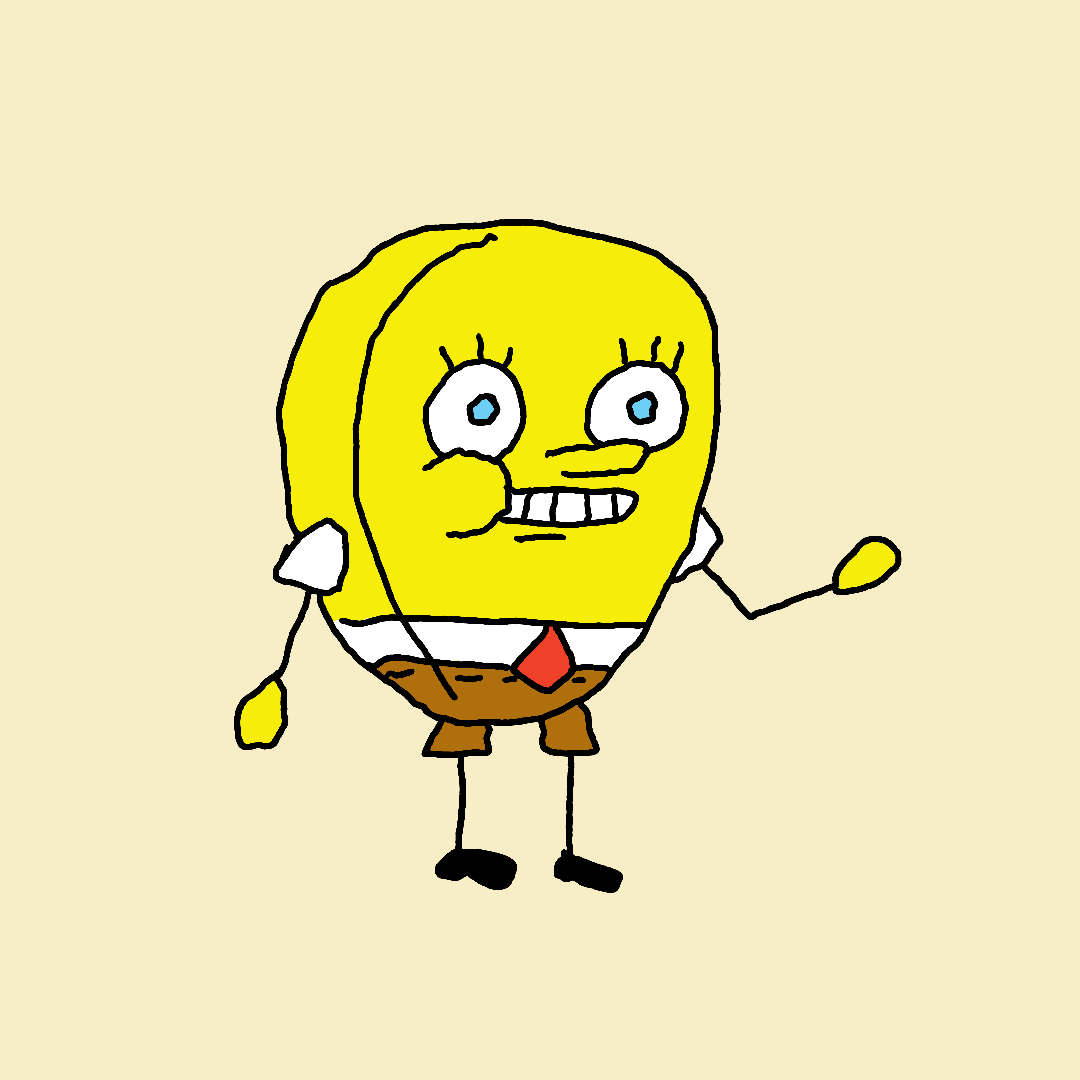 SpongeBob's tweet image. Bold and very much bRaSH