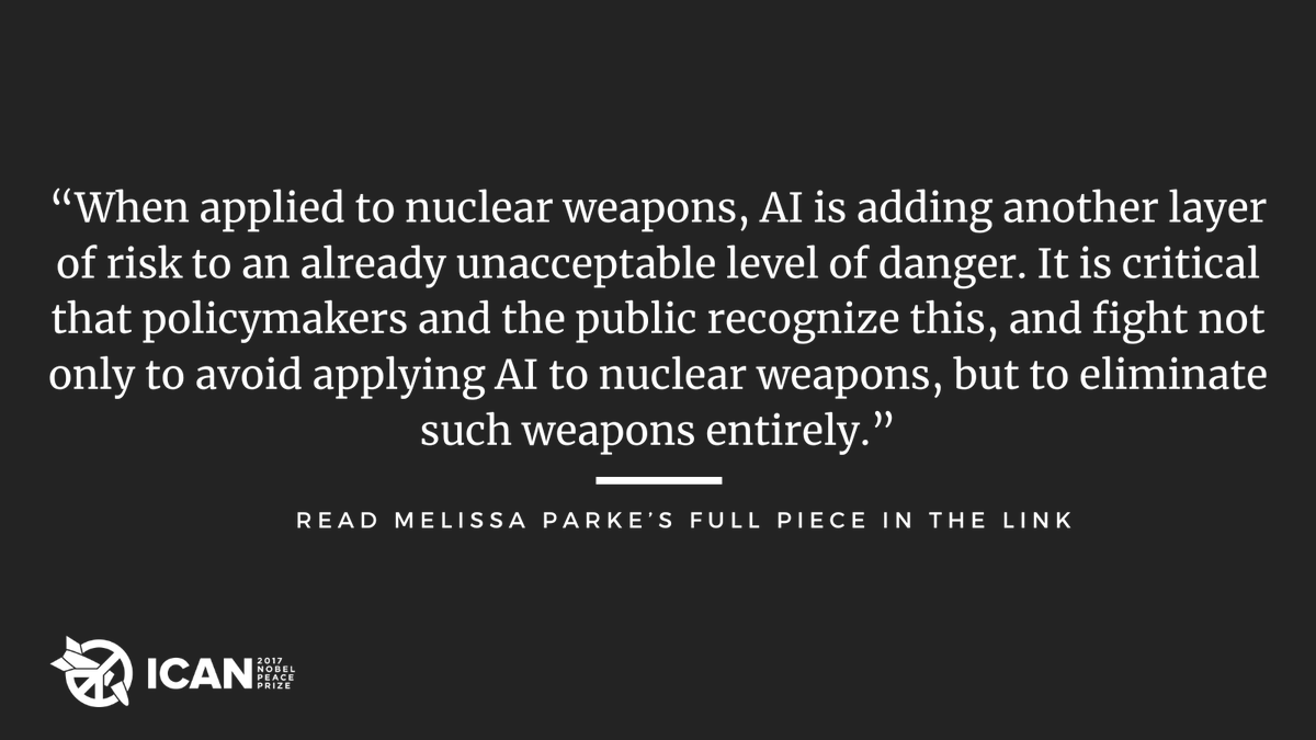 Nuclear history is rife with near-misses, with disaster averted by a human judgement, rather than blindly follow the info provided by machines. Applying AI to nuclear weapons increases the chances that, next time, nobody will stop the launch.

More here: project-syndicate.org/commentary/dan…