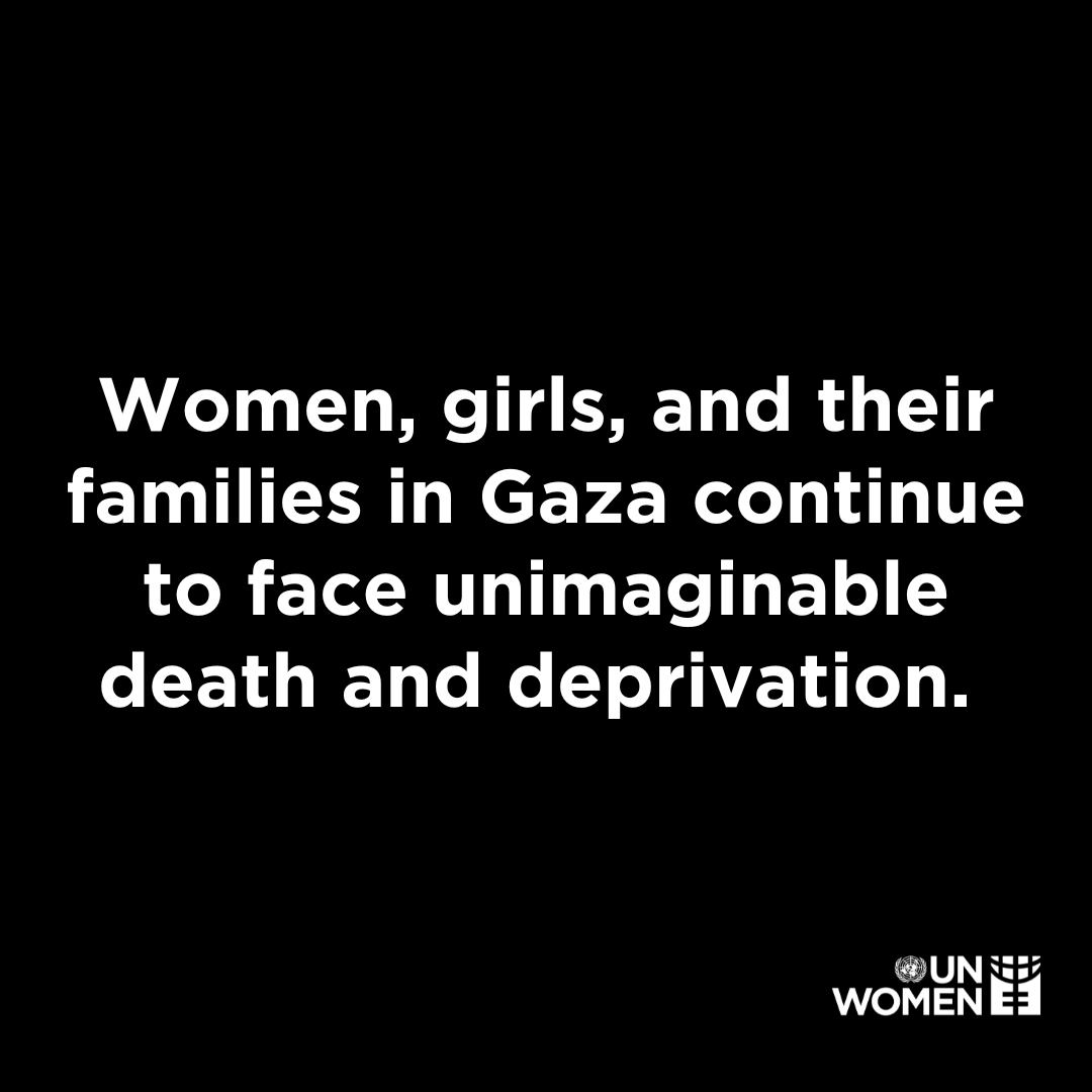 UN_Women's tweet photo. “Women, girls, and their families in #Gaza continue to face unimaginable death and deprivation."

Over 1,800 women have become widows; over 744,000 women &amp; girls have been displaced.

Interview with our Deputy Executive Director ad interim @sarah_hendriks: https://t.co/66DAI5pN17 https://t.co/pT17LqJD6j