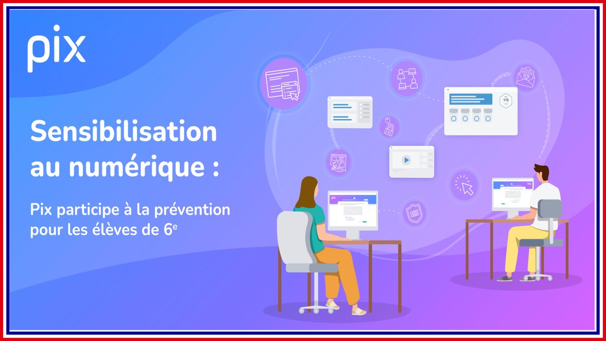 🚀 Nouveau 👉 Plateforme Pix 
✅ Une collection de capsules vidéo réalisée par la <a href="/CNIL/">CNIL</a>, <a href="/cybervictimes/">Cybermalveillance.gouv.fr</a>, <a href="/eenfance/">e-Enfance/3018</a> illustrant les sujets du parcours 6e  "Protection et sécurité" #donnéespersonnelles #cyberharcèlement 

 ➡ pix.fr/actualites/sen…

@pix_officiel <a href="/education_gouv/">Ministère Éducation nationale</a>
