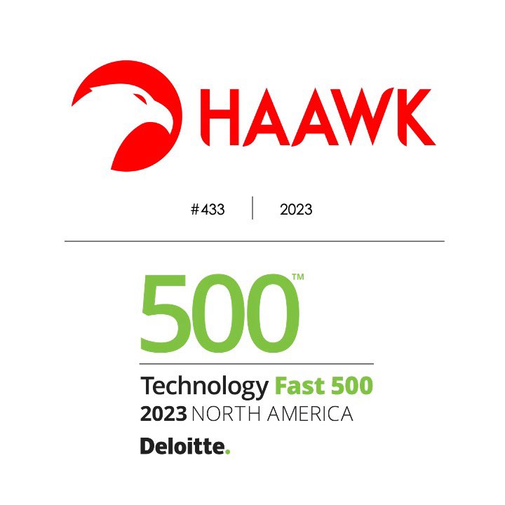 We're thrilled to announce that <a href="/identifyyone/">identifyy</a> parent company <a href="/HaawkInc/">HAAWK, Inc.</a> has landed at #433 on the 2023 Deloitte Technology Fast 500, a ranking of the 500 fastest growing tech companies in North America, based on revenue growth since 2019. 🚀📈💥