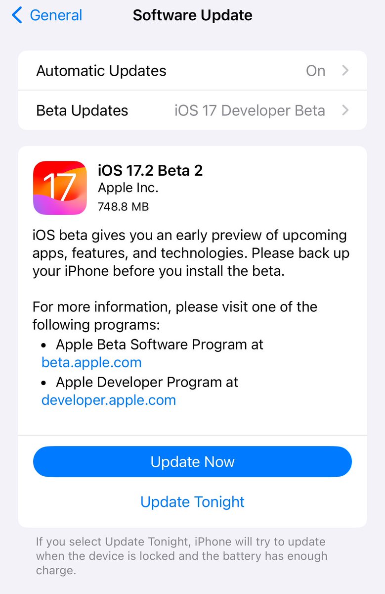 MayorOfEdoState's tweet image. iOS 17.2 Beta 2 is ready for download 

#iOS172Beta2 
#iOS17