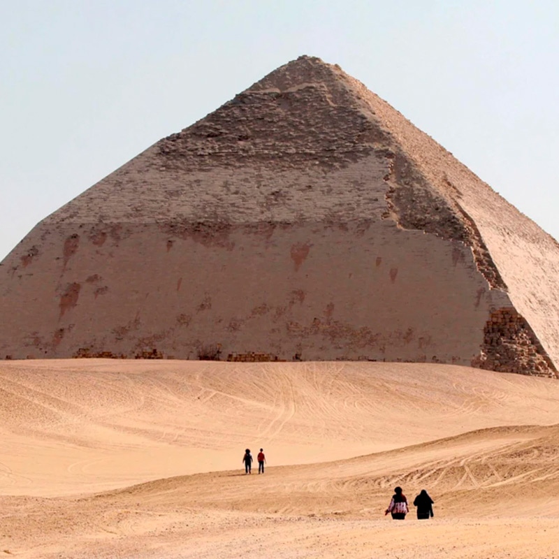 Bent Pyramid #TheBentPyramid is an ancient #Egyptian #pyramid located at the royal necropolis of #Dahshur, approximately 40 kilometres south of #Cairo, built under the Old Kingdom #Pharaoh Sneferu.