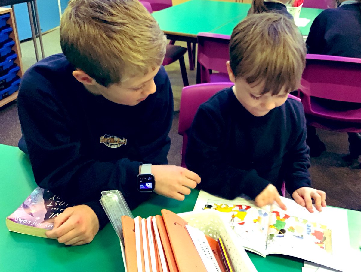 What makes Lazonby CE School special? Reading in family groups, every week. One of many things 😊
