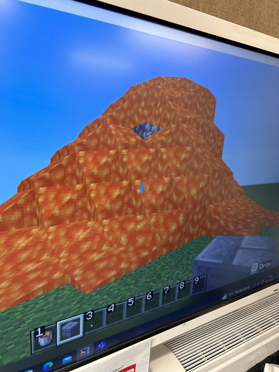 Year 3 were loving making volcanoes in Minecraft!