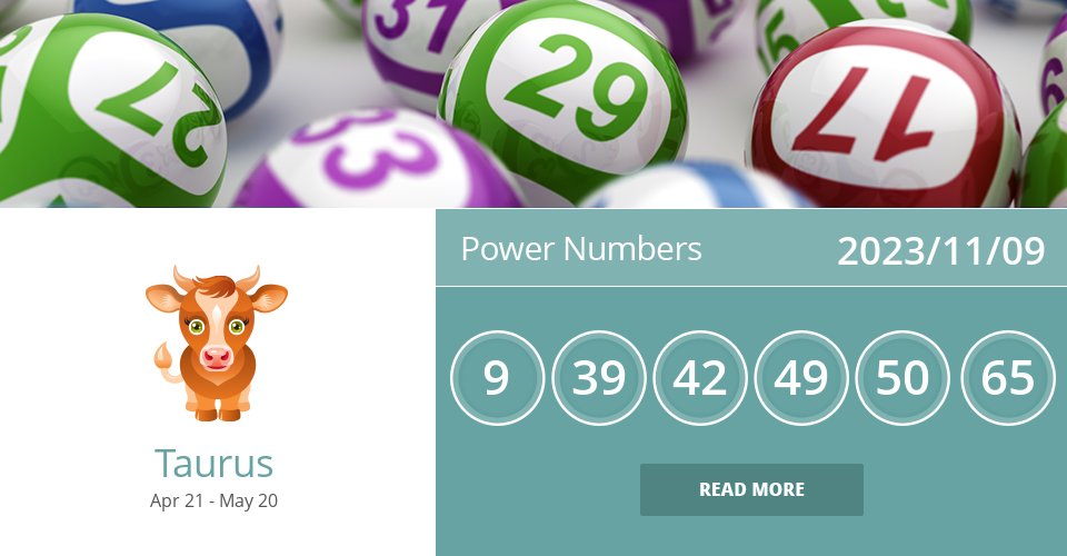 taurus_scope's tweet image. Power Numbers for Nov 9, 2023 =&amp;gt; Read the rest at: dailyhoroscopes.net/taurus.html?da… How did we do? #Taurus #TaurusLottery #TaurusPower