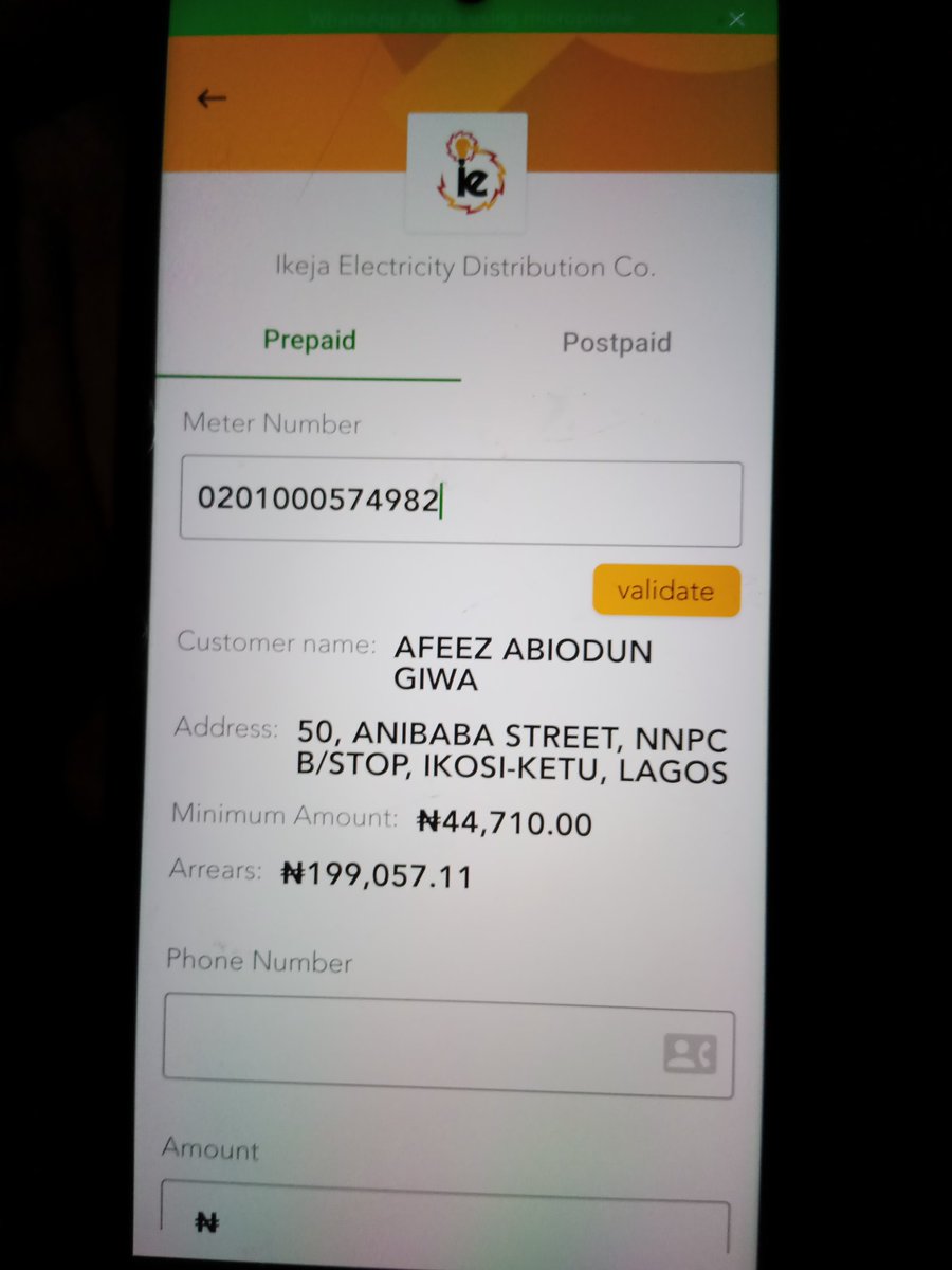 @ieServe @IkejaElectric @NERCNG  This is barbaric, Got a prepaid meter with an estimated bills of N159,000, got to load now finding out I cannot load nothing less than N45k. Met a new outstanding of N199,000. I dey go court oooo