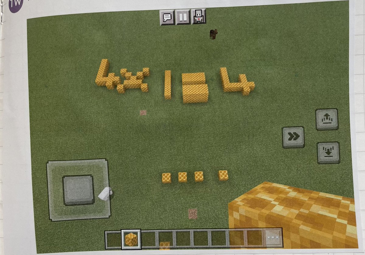 We put our knowledge of arrays to work today, by creating them on Minecraft! ✖️🟰 #digitalcompetence #crosscurricular #mathsandnumeracy @cwmffrwdoer