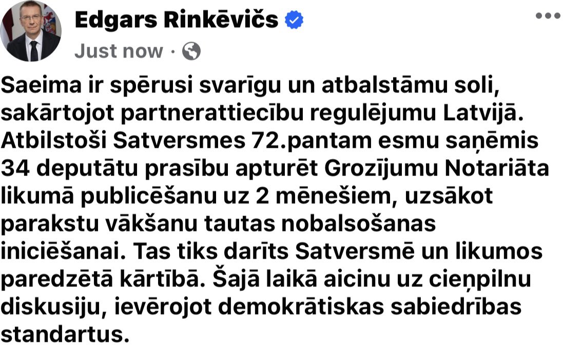 Par partnerattiecību regulējumu👇