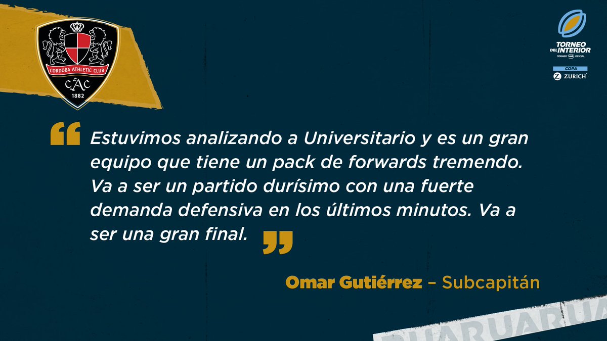 #TorneoDelInterior | ¡𝗟𝗼𝘀 𝗽𝗿𝗼𝘁𝗮𝗴𝗼𝗻𝗶𝘀𝘁𝗮𝘀 𝗲𝗻 𝗹𝗮 𝗽𝗿𝗲𝘃𝗶𝗮! 🫡 

🎙️ Nicolás Gentile, capitán de Universitario de Tucumán.
🎙️ Omar Gutiérrez, subcapitán de Córdoba Athletic.

#LaUniónDeTodos