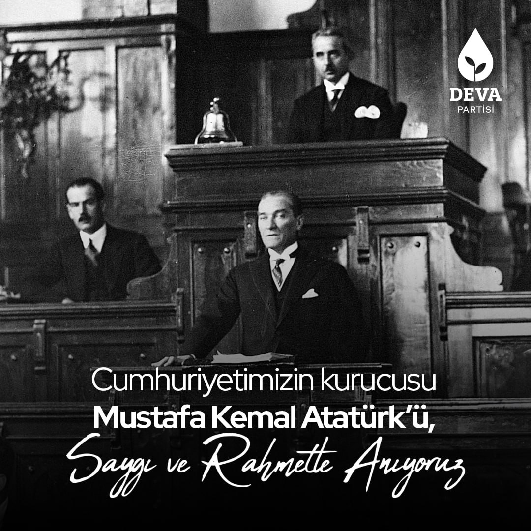 Aramızdan ayrılışının 85. yıl dönümünde Cumhuriyetimizin kurucusu Gazi Mustafa Kemal Atatürk’ü saygı ve rahmetle anıyoruz. 

<a href="/alibabacan/">Ali Babacan</a> 
<a href="/A_HakanAgaoglu/">Ali Hakan Ağaoğlu</a> 
#10Kasım