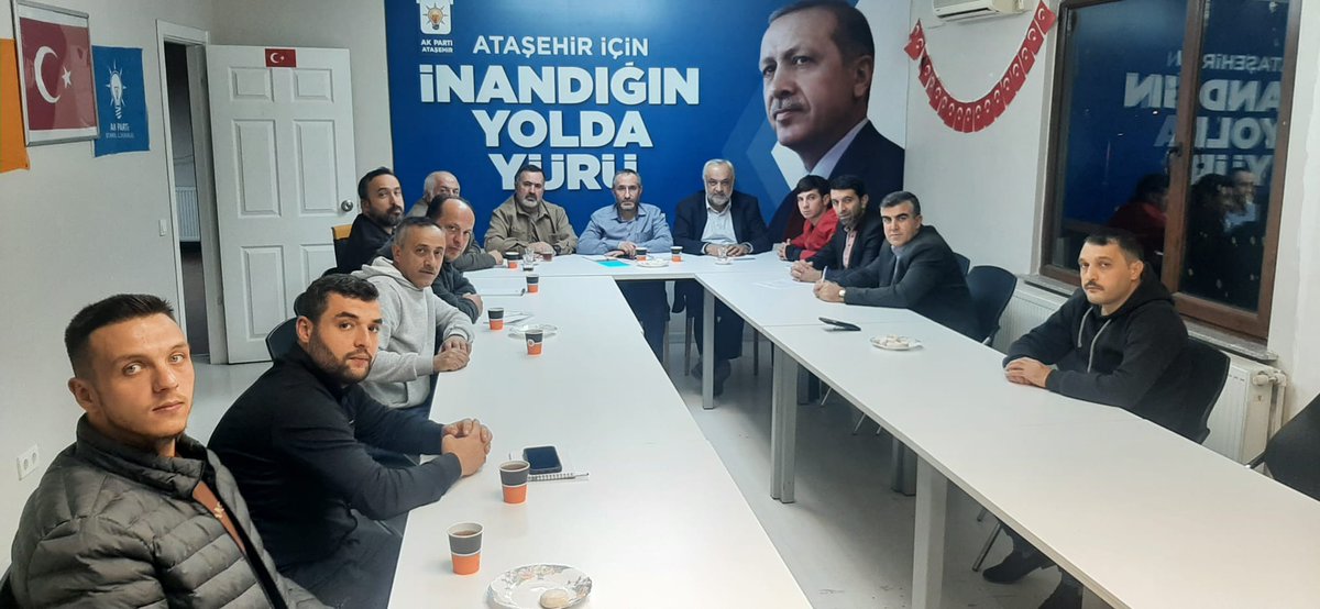 Ataşehir ilçe başkanı <a href="/burakcifci34/">Burak ÇİFCİ</a> öncülüğünde ferhatpasa mahalle başkanı <a href="/gul028/">Ramazan GÜL</a> eşliğinde ilçe yönetim kurulu başkanımız <a href="/erdemveysel19/">Veysel Erdem</a> nezdinde mahalle  teşkilat toplantımızı gerçekleştirdik hayırlara vesile olsun