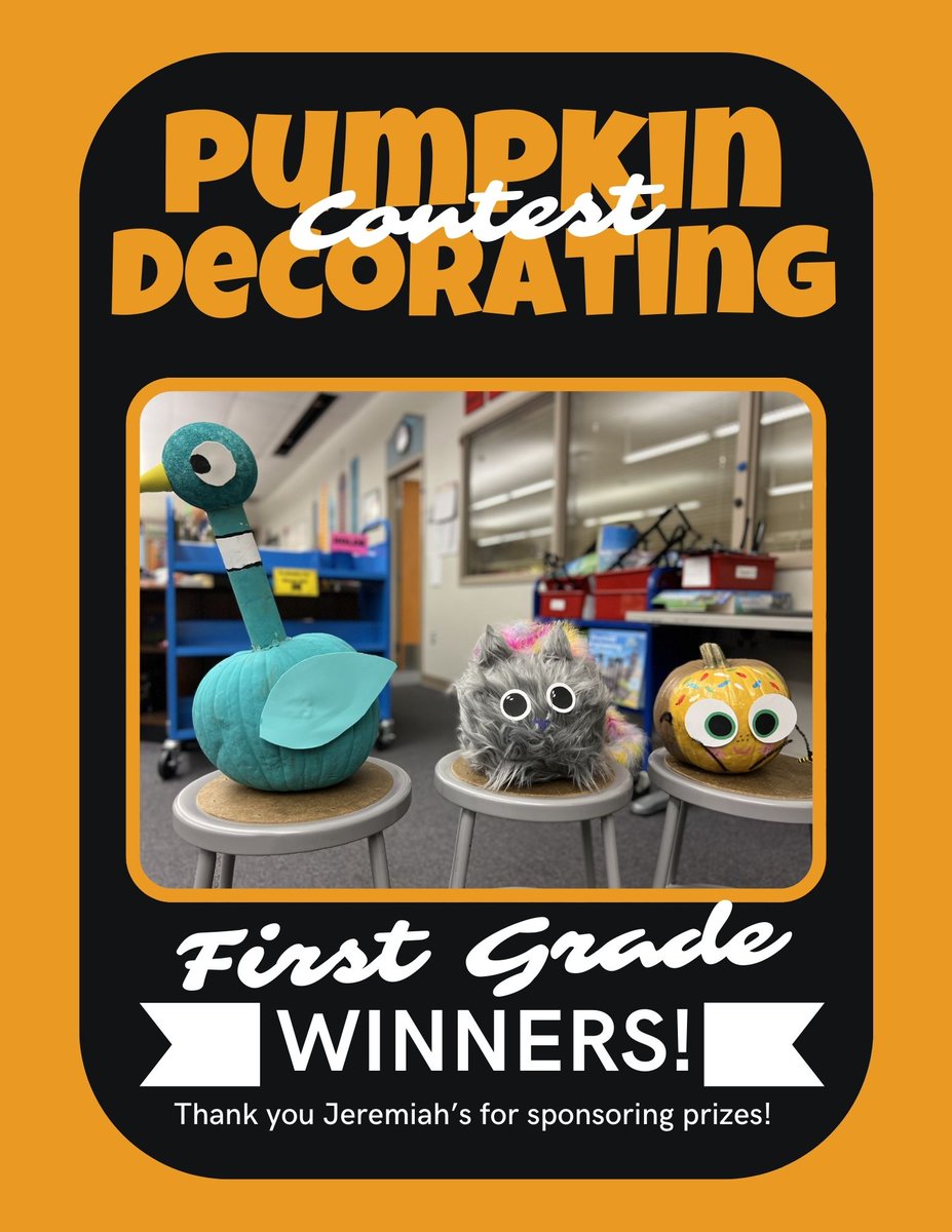 Congratulations to our Storybook Pumpkin Winners! Thank you @jeremiahsice for sponsoring the prizes for these creative gourds! @chandlerunified