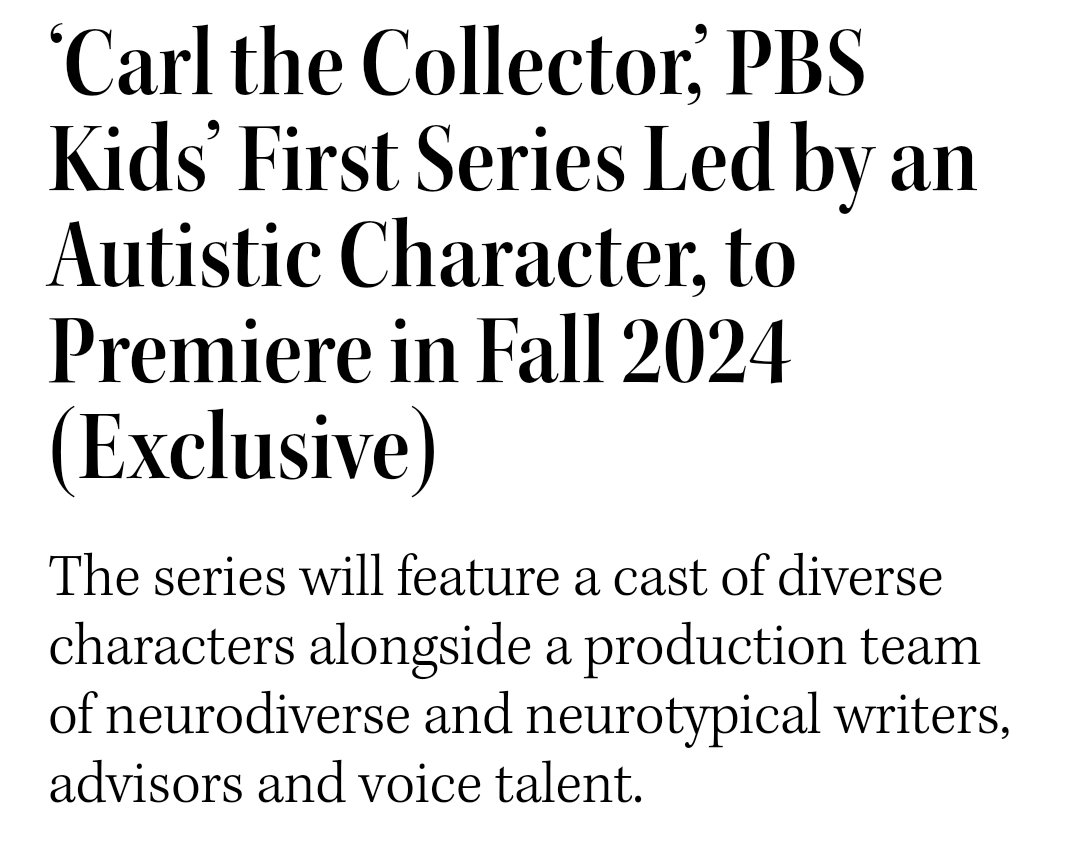 PBS KIDS Announces CARL THE COLLECTOR, Its First Series Centering on  Autistic Characters