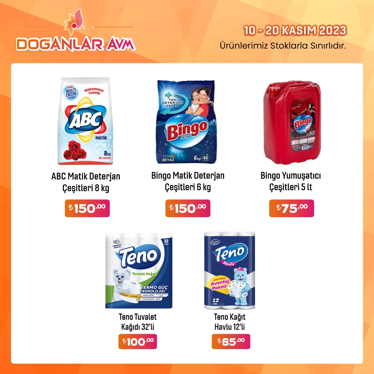 Elazığ Doğanlar AVM'de Kasım İndirimleri Başladı!

#elazığ #süpermarket #indirim #fırsat #kampanya #market #alışveriş