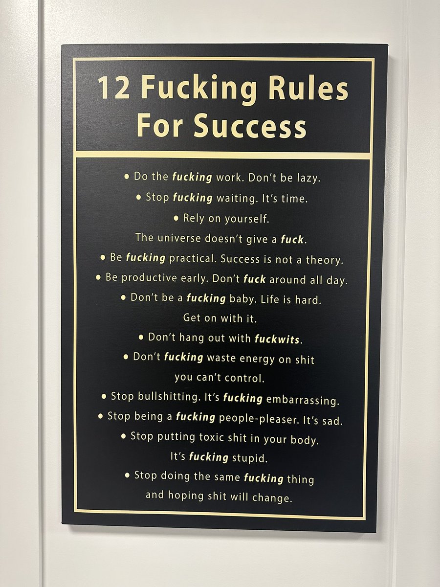SOLBigBrain's tweet image. New sign we just put up in the office. Read it. Live it.